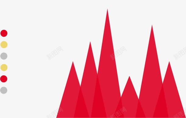 红色透明三角形数据图png免抠素材_新图网 https://ixintu.com 三角形 总结 数据图 红色 透明