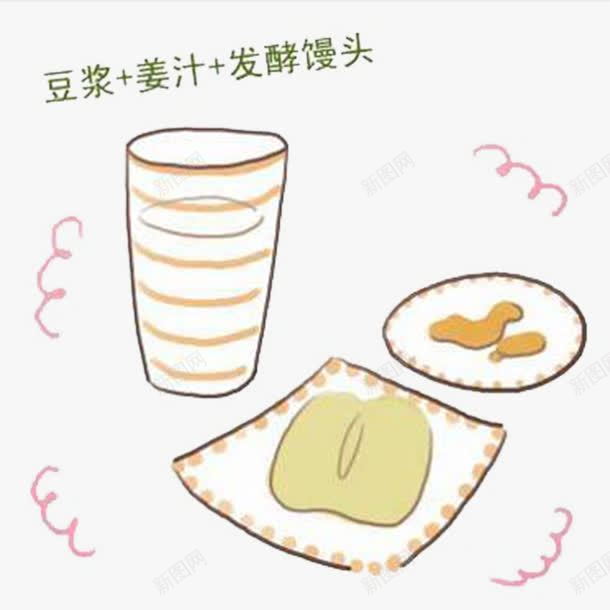 豆浆卡通图png免抠素材_新图网 https://ixintu.com 卡通 姜汁 文字 网页设计 豆浆