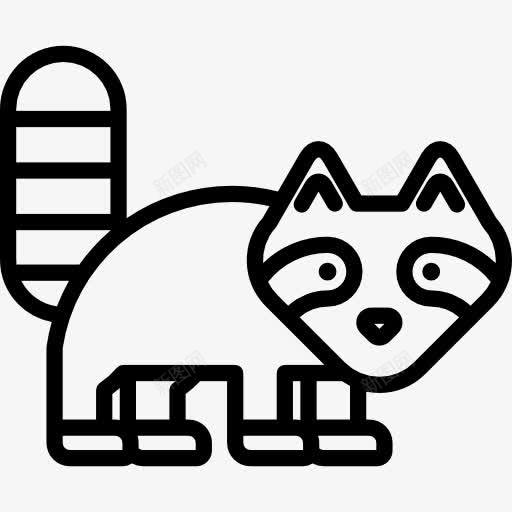 Racoon图标png_新图网 https://ixintu.com 动物 动物园 动物王国 浣熊 野生动物