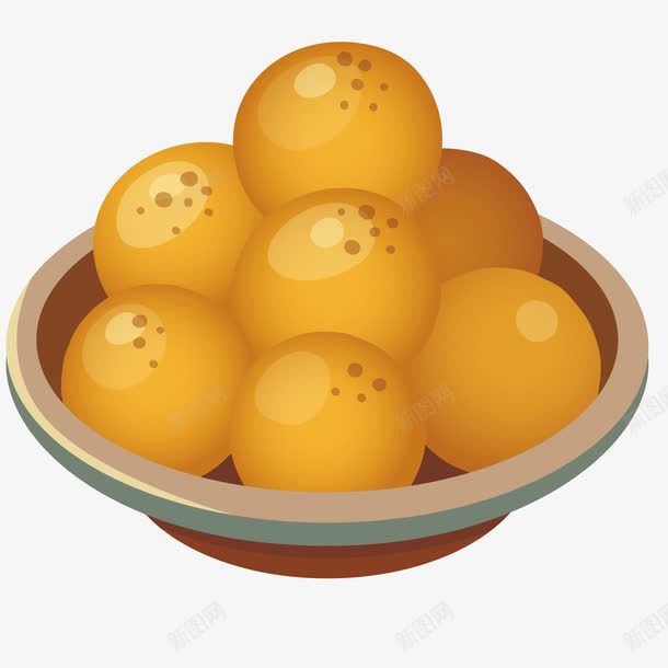 一碗土豆png免抠素材_新图网 https://ixintu.com 卡通 土豆 碗