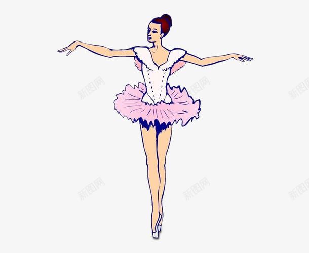 跳芭蕾的女孩png免抠素材_新图网 https://ixintu.com 人物 卡通人物 卡通女孩 卡通素材 跳舞