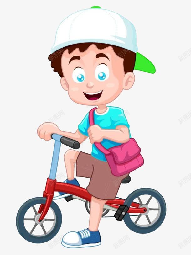 骑单车的儿童png免抠素材_新图网 https://ixintu.com 儿童 卡通 骑单车
