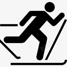 交叉国滑雪名项目图标图标