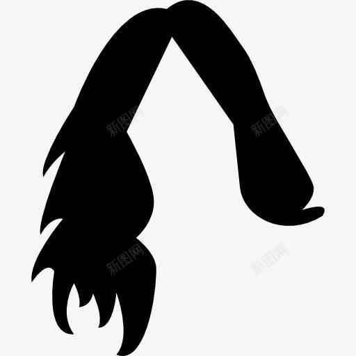 黑女头发形状图标png_新图网 https://ixintu.com 头发 头发沙龙 女性 女性的头发 形状 暗 黑 黑头发