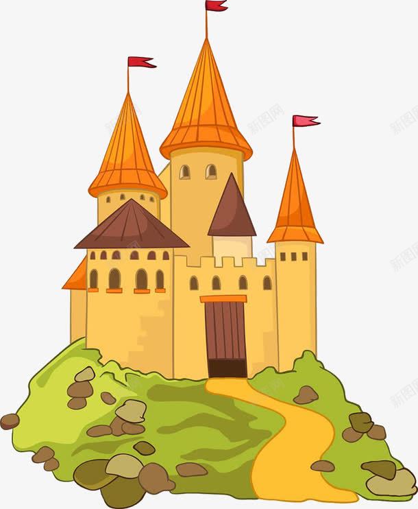 手绘奇幻之旅png免抠素材_新图网 https://ixintu.com 卡通的 可爱的 奇幻之旅 小城堡 手绘的 神奇的