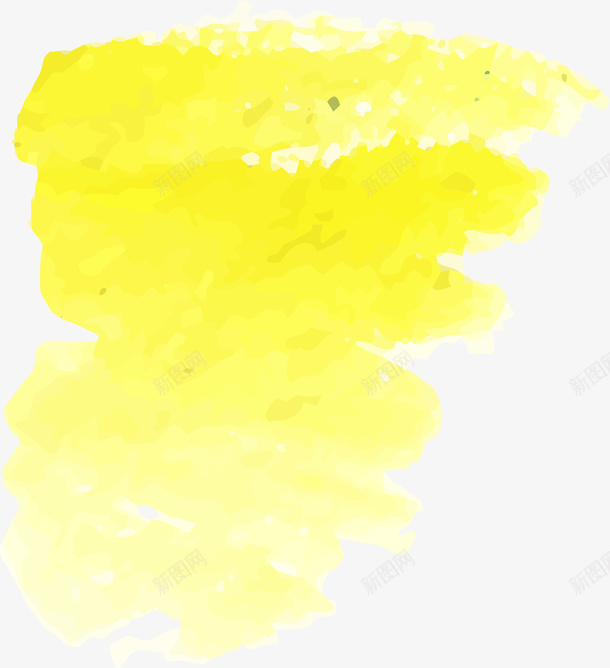 手绘黄色水彩涂鸦png免抠素材_新图网 https://ixintu.com 创意涂鸦 小清新 手绘涂鸦 抽象 渐变 黄色水彩