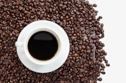 特浓咖啡咖啡豆高清图片
