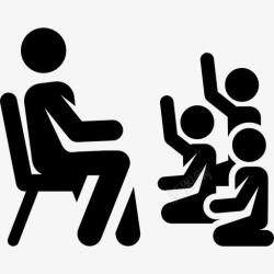 幼儿园人设课堂图标高清图片