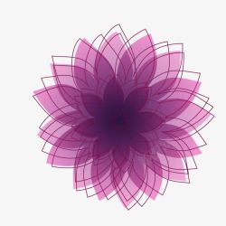 紫色渐变线条花纹素材