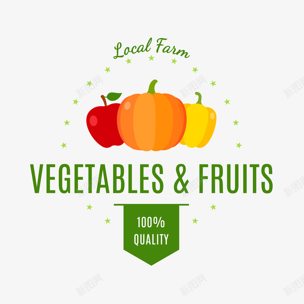 蔬菜水果标签矢量图ai免抠素材_新图网 https://ixintu.com 蔬菜水果标签 矢量图
