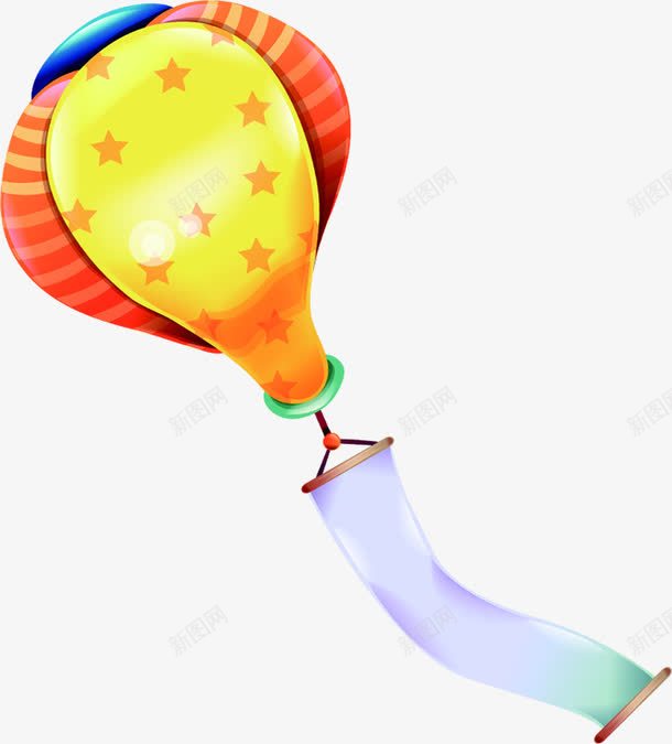 创意手绘扁平形状热气球png免抠素材_新图网 https://ixintu.com 创意 形状 扁平 热气球