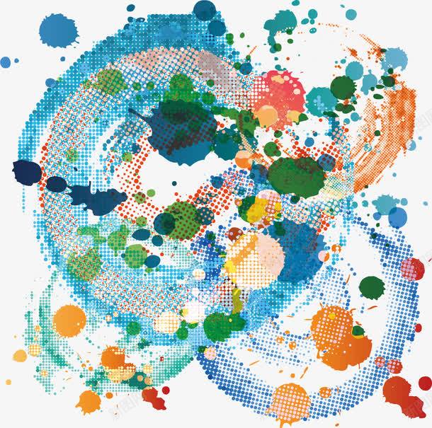 油彩背景装饰手绘png免抠素材_新图网 https://ixintu.com 手绘 油彩 背景装饰
