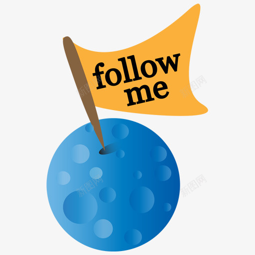 推特月亮遵循我TwitterIcons图标png_新图网 https://ixintu.com follow me moon twitter 我 推特 月亮 遵循