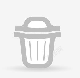 黑白创意手绘垃圾桶图标png_新图网 https://ixintu.com 创意 垃圾桶 设计 黑白