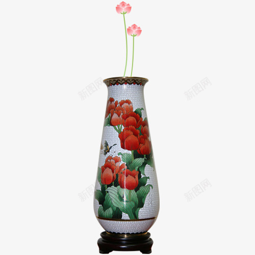 景德镇瓷器插花艺术品psd免抠素材_新图网 https://ixintu.com 插花 景德镇 瓷器 艺术品