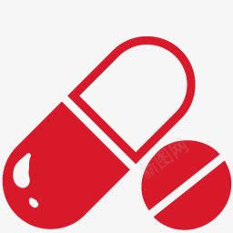 药片红色的medicalicons图标png_新图网 https://ixintu.com Pills red 红色的 药片