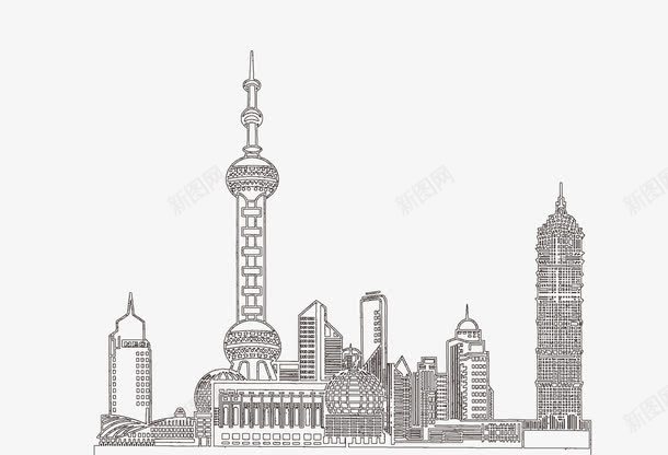 上海东方明珠电视塔png免抠素材_新图网 https://ixintu.com 上海 东方明珠 地标