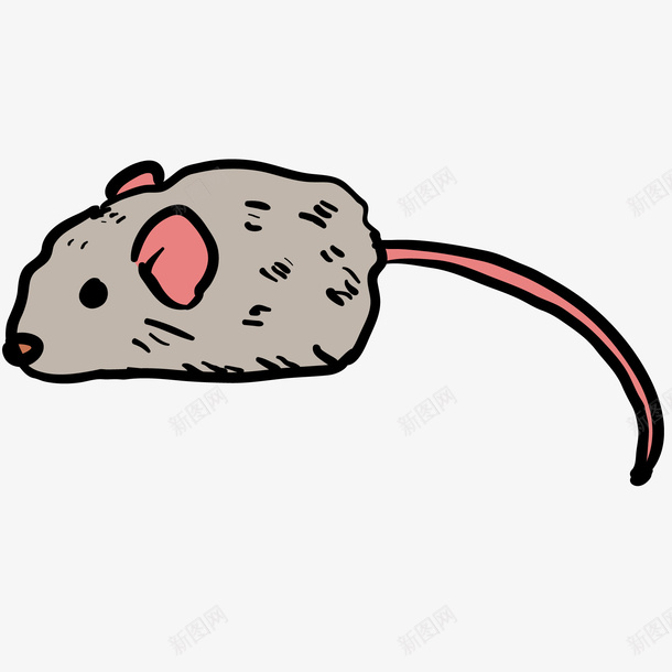 卡通可爱的小老鼠动物矢量图ai免抠素材_新图网 https://ixintu.com 动物设计 卡通 可爱 小老鼠 彩绘 手绘 矢量图