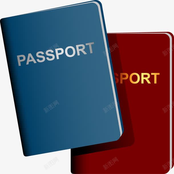 手绘护照png免抠素材_新图网 https://ixintu.com 手绘 护照 旅游