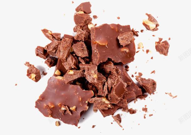 巧克力碎块png免抠素材_新图网 https://ixintu.com 可可脂 巧克力 甜食 黑巧克力