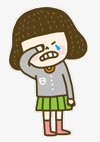 被吓哭的女孩哭泣的女孩高清图片