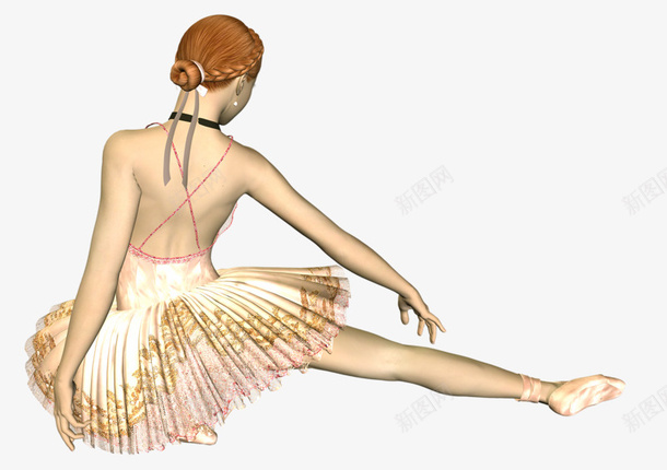 芭蕾舞蹈员png免抠素材_新图网 https://ixintu.com 女孩 手绘 舞蹈 芭蕾