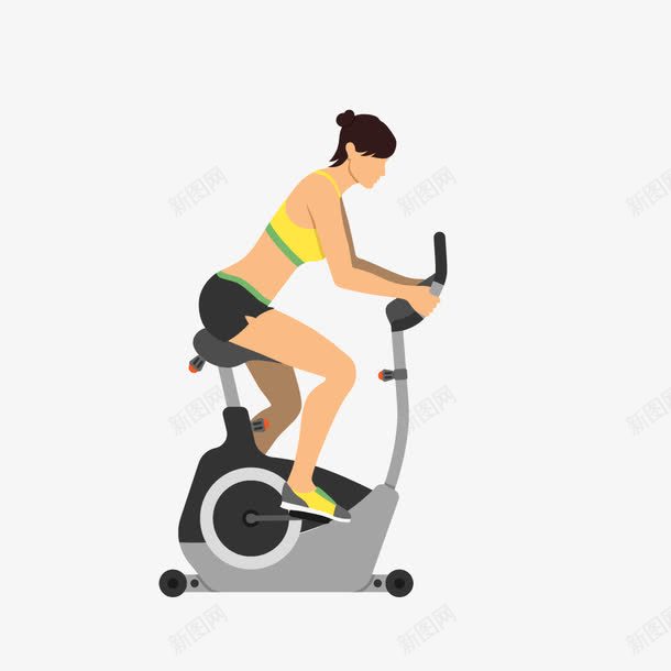 运动健身自行车单车png免抠素材_新图网 https://ixintu.com 健身 单车 自行车 运动