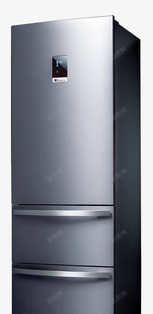 一台灰色电冰箱png免抠素材_新图网 https://ixintu.com 一台 实物 灰色 电冰箱