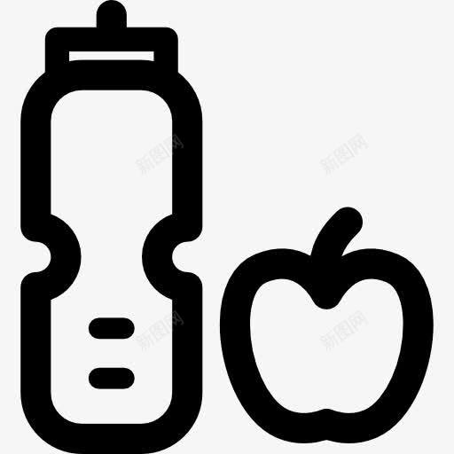 健康食品图标png_新图网 https://ixintu.com 健康食品 水 水果 素食 素食主义者 苹果 零食 食品 饮食