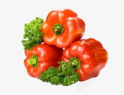 柿椒红柿椒新鲜蔬菜高清图片