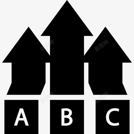 ABC项目图图标png_新图网 https://ixintu.com ABC 业务 图形 图表 箭头 组织 项目