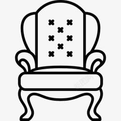 古色座椅FrenchBergere图标高清图片