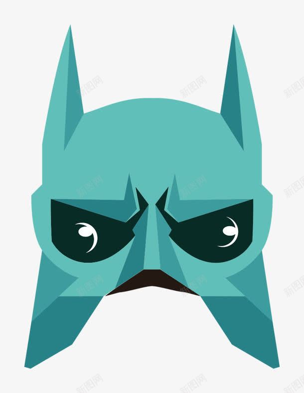 卡通手绘蝙蝠面具png免抠素材_新图网 https://ixintu.com 卡通手绘 面具