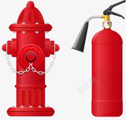 水栓与消防器素材