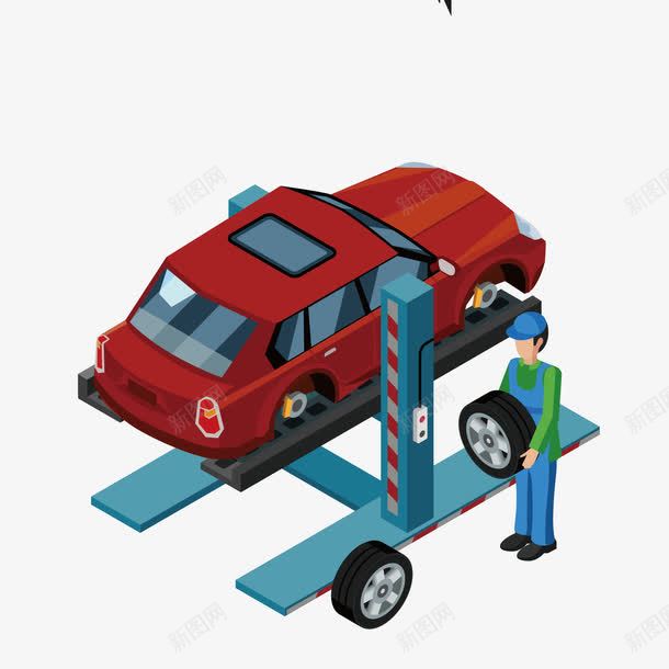汽车维修矢量图eps免抠素材_新图网 https://ixintu.com 图案 汽车 维修 矢量图