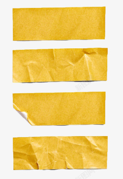 黄色纸胶带素材