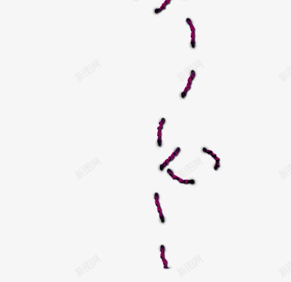 紫色简约鞋带边框纹理png免抠素材_新图网 https://ixintu.com 简约 紫色 边框纹理 鞋带