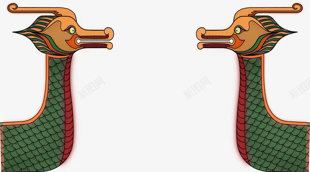 卡通绿色龙舟png免抠素材_新图网 https://ixintu.com 卡通 绿色 龙舟