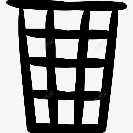 篮子图标png_新图网 https://ixintu.com 垃圾 垃圾筐 工具和器具 桶