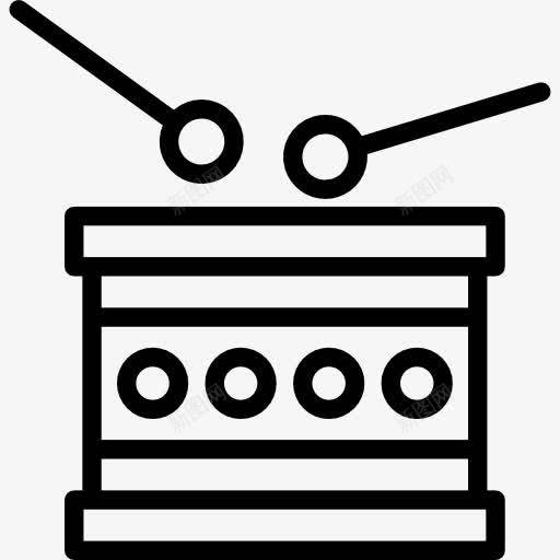 圣诞鼓图标png_新图网 https://ixintu.com 乐器 圈套 圣诞节 音乐 鼓