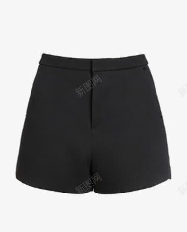 黑色短裤png免抠素材_新图网 https://ixintu.com 宽松 短裤 简约 黑色