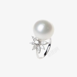 赫拉臻藏白珍珠戒指素材