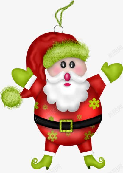卡通圣诞老人吊饰钥匙环png免抠素材_新图网 https://ixintu.com 卡通手绘 吊饰 圣诞老人 钥匙环