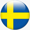 sweden瑞典世界杯旗高清图片
