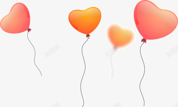 情人节多彩爱心气球png免抠素材_新图网 https://ixintu.com 多彩气球 多彩爱心 情人节 气球装饰 漂浮气球 爱心气球