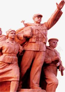 战士雕像png免抠素材_新图网 https://ixintu.com 战士 石像 红色 雕像