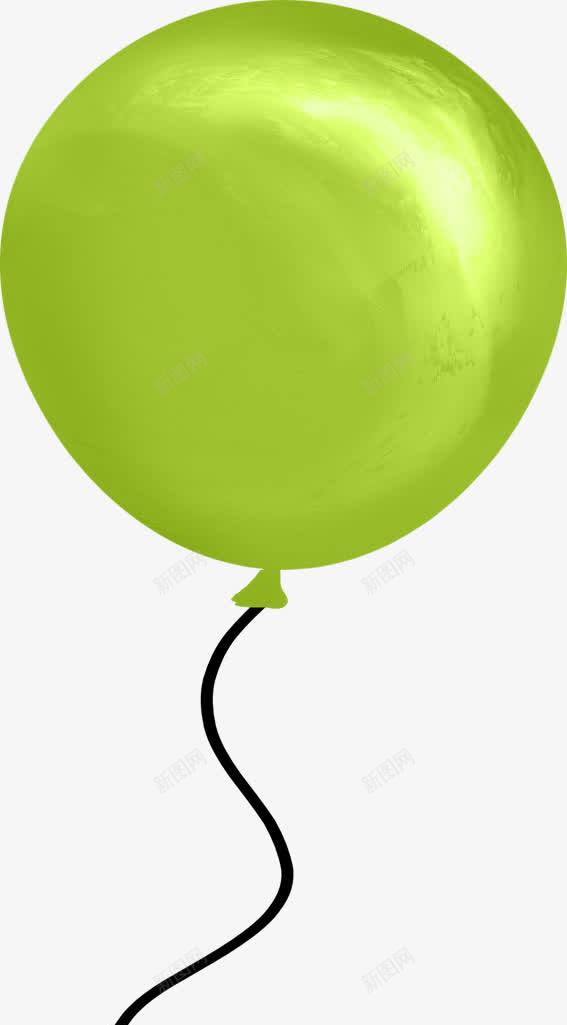 气球png免抠素材_新图网 https://ixintu.com 儿童 氢气球 玩具 童年 绿色