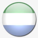 塞拉利昂塞拉利昂国旗国圆形世界图标图标