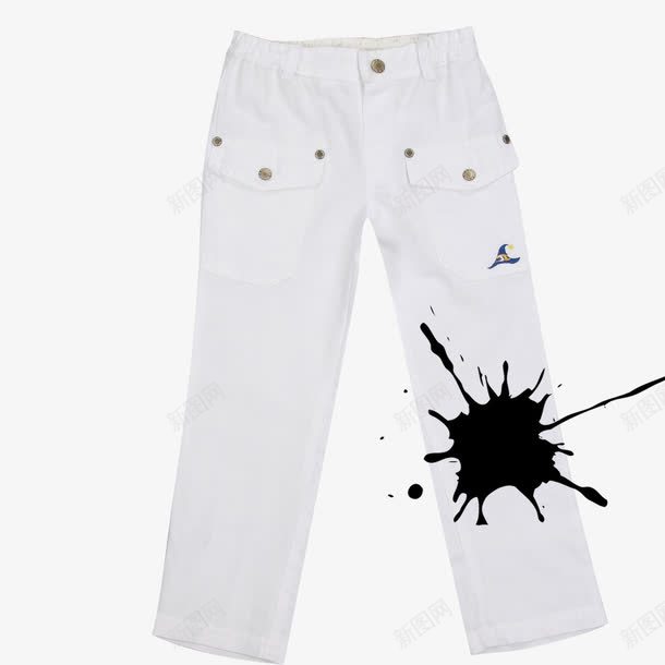 白色裤子立体自然脏衣服png免抠素材_新图网 https://ixintu.com 白色 立体 脏衣服 自然 裤子