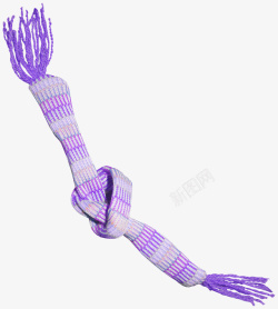 打结围巾紫色漂亮围巾高清图片